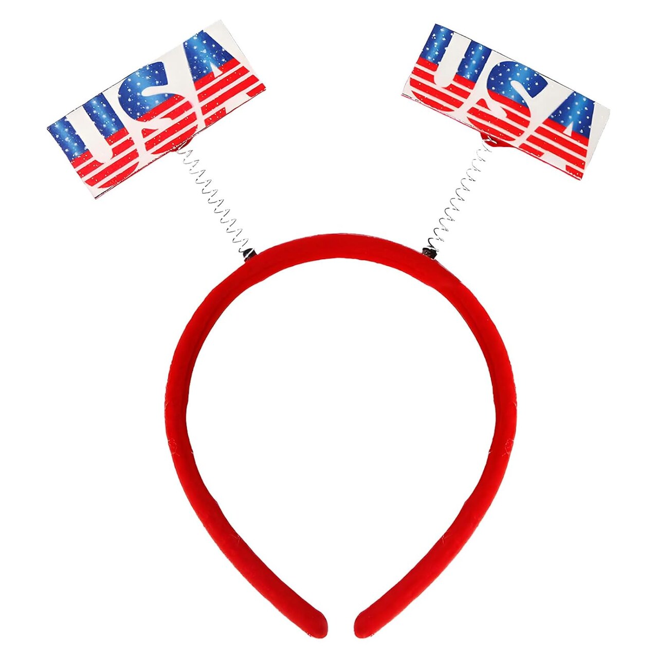 Fourth of July Headband - Red White Blue American Flag Headband - USA Headbands for 4th of July Party Decorations - Red White and Blue Decorations